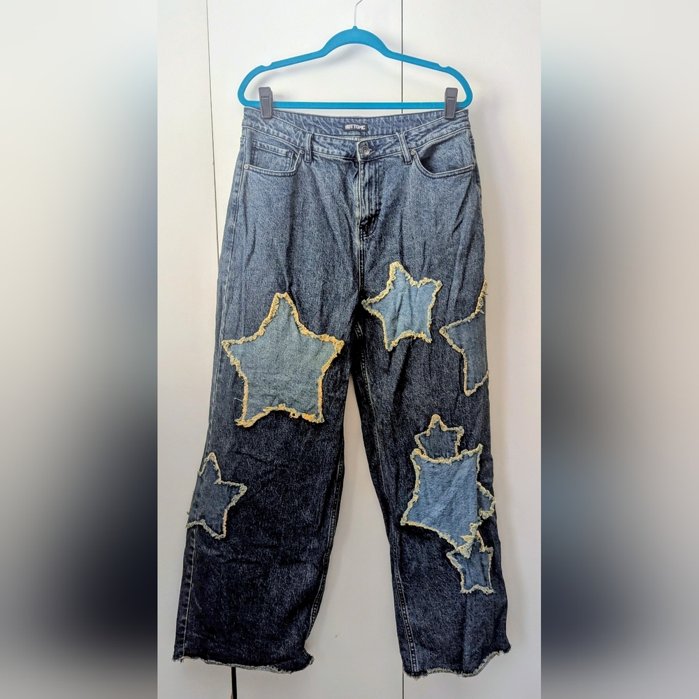 Hot Topic Star Patch Denim Jeans